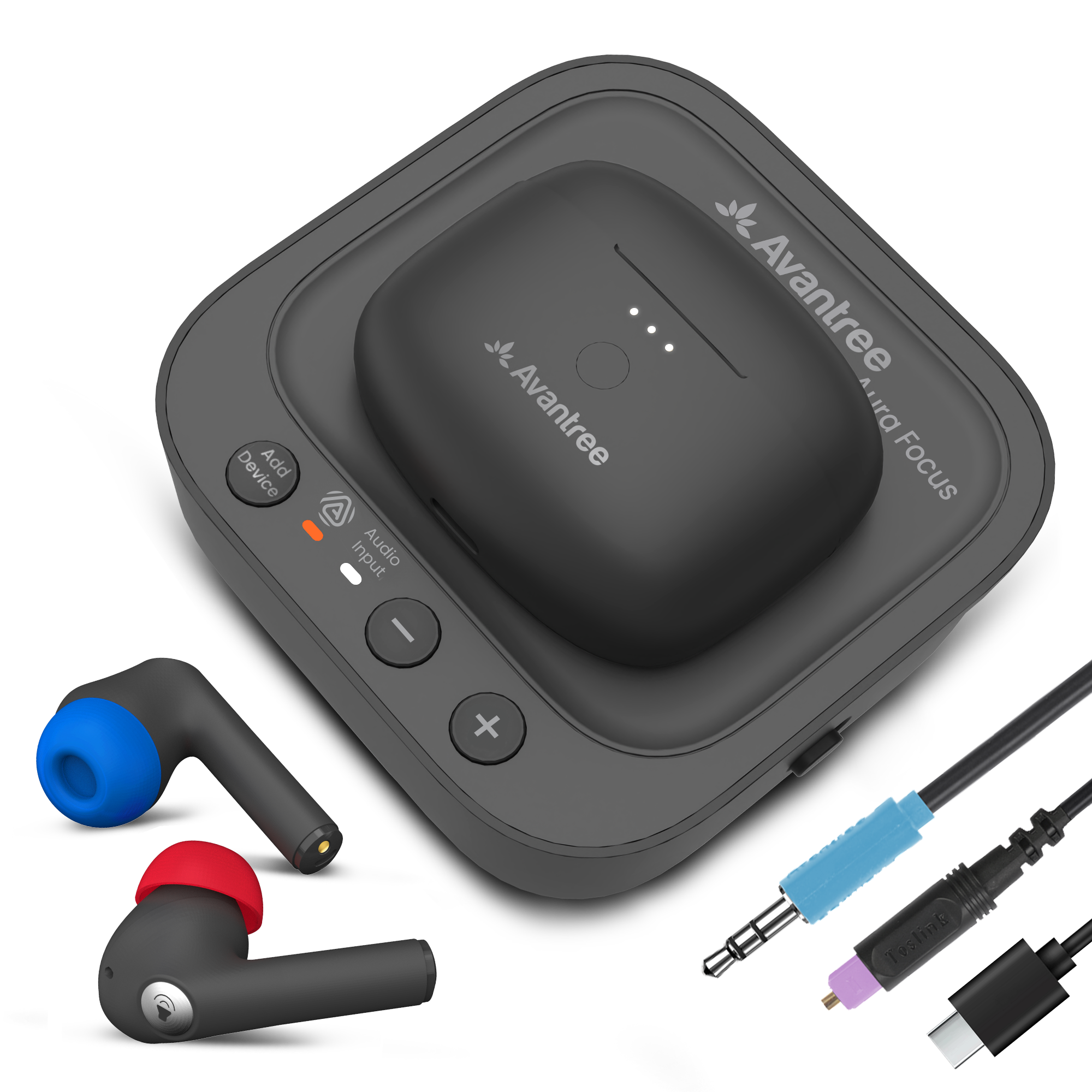 Auracast TV Earbuds Set Avantree Aura Focus1