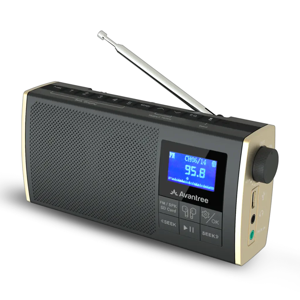 Soundbyte T Portable FM Radio with Bluetooth Avantree