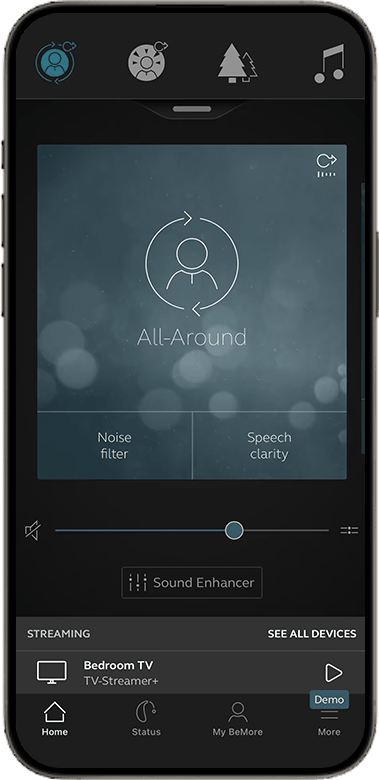 Danalogic app, step 2: Open the device list