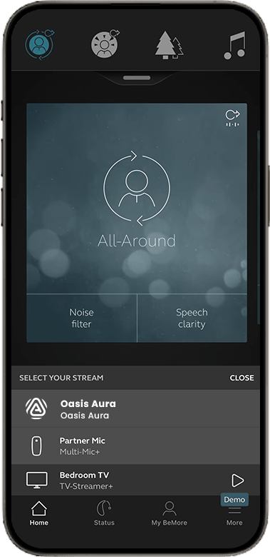Danalogic app, step 3: Select the broadcast