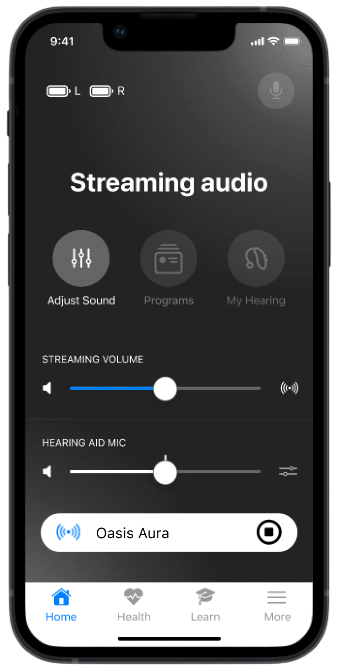 NuEar app, step 5: Adjust volume
