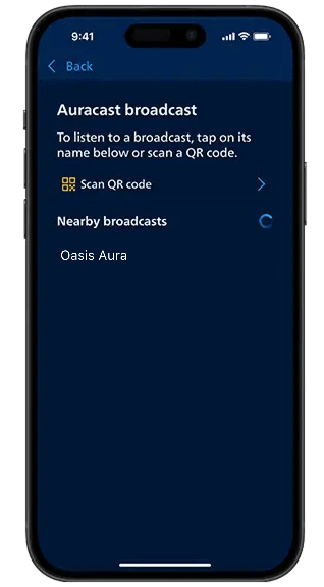 Philips app, step 4: Select the broadcast