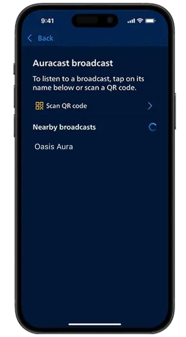 Philips app, step 4: Select the broadcast