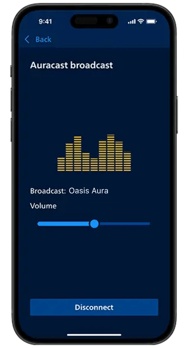 Philips app, step 5: Adjust volume
