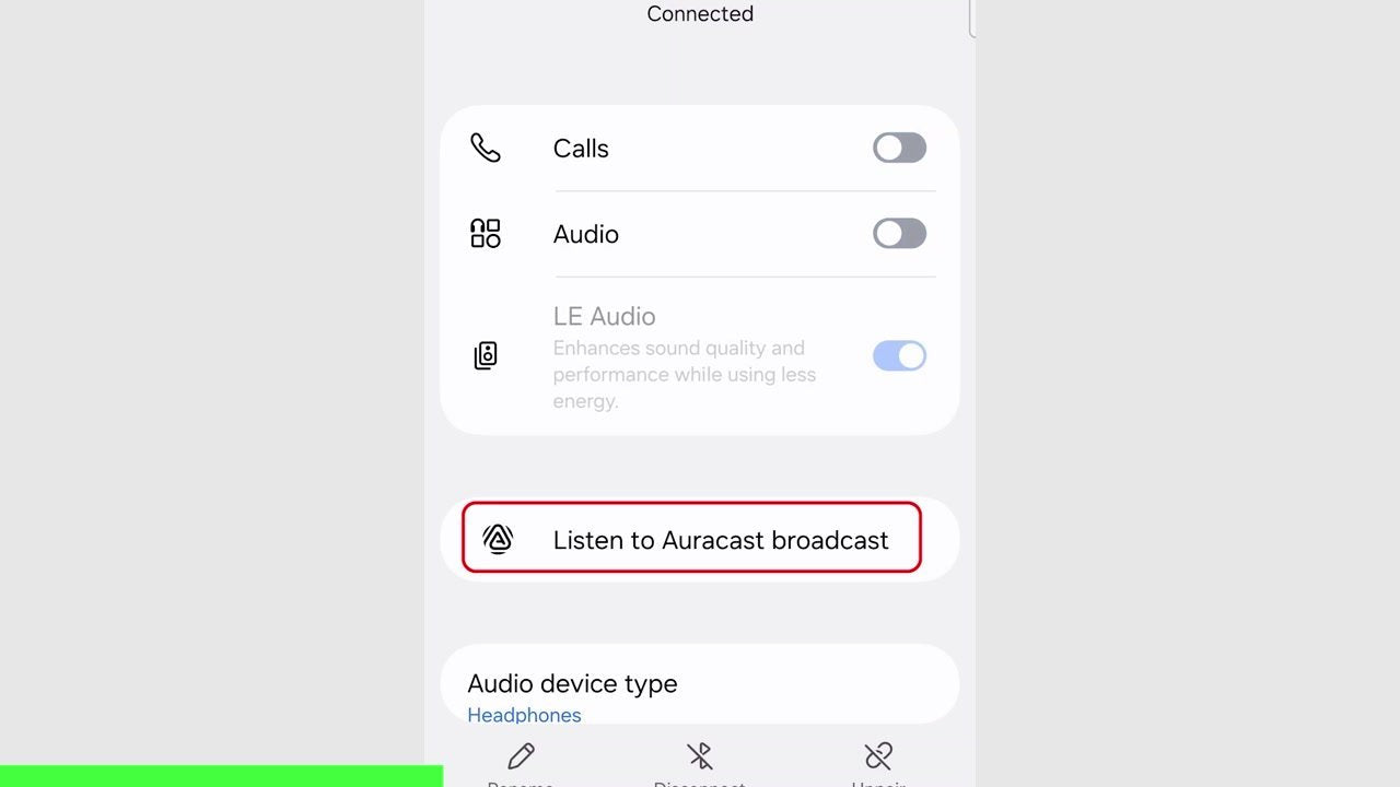 Widex app, step 2: Open Bluetooth settings