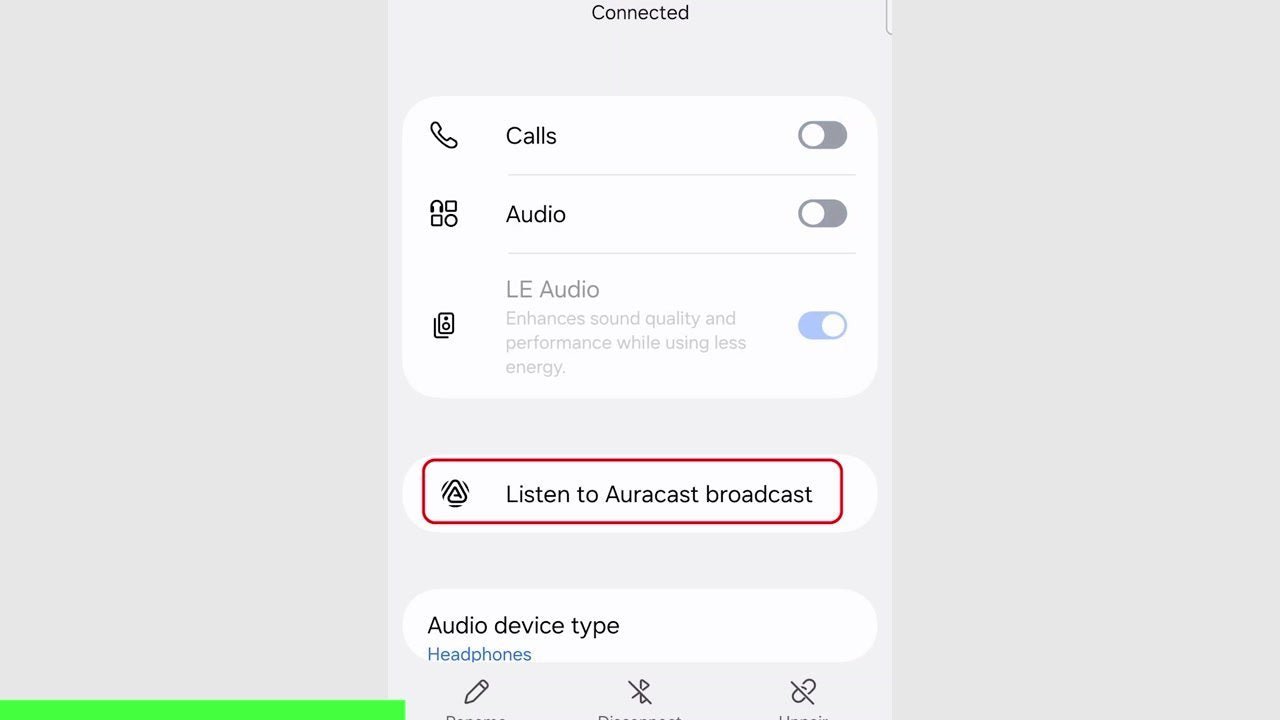 Widex app, step 2: Open Bluetooth settings