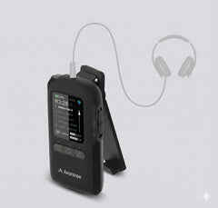 AuraClip View | Auracast Receiver with OLED Screen