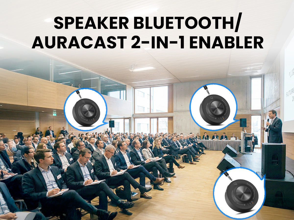 Auracast Audio Transmitter & Speaker Receiver Kit | Avantree