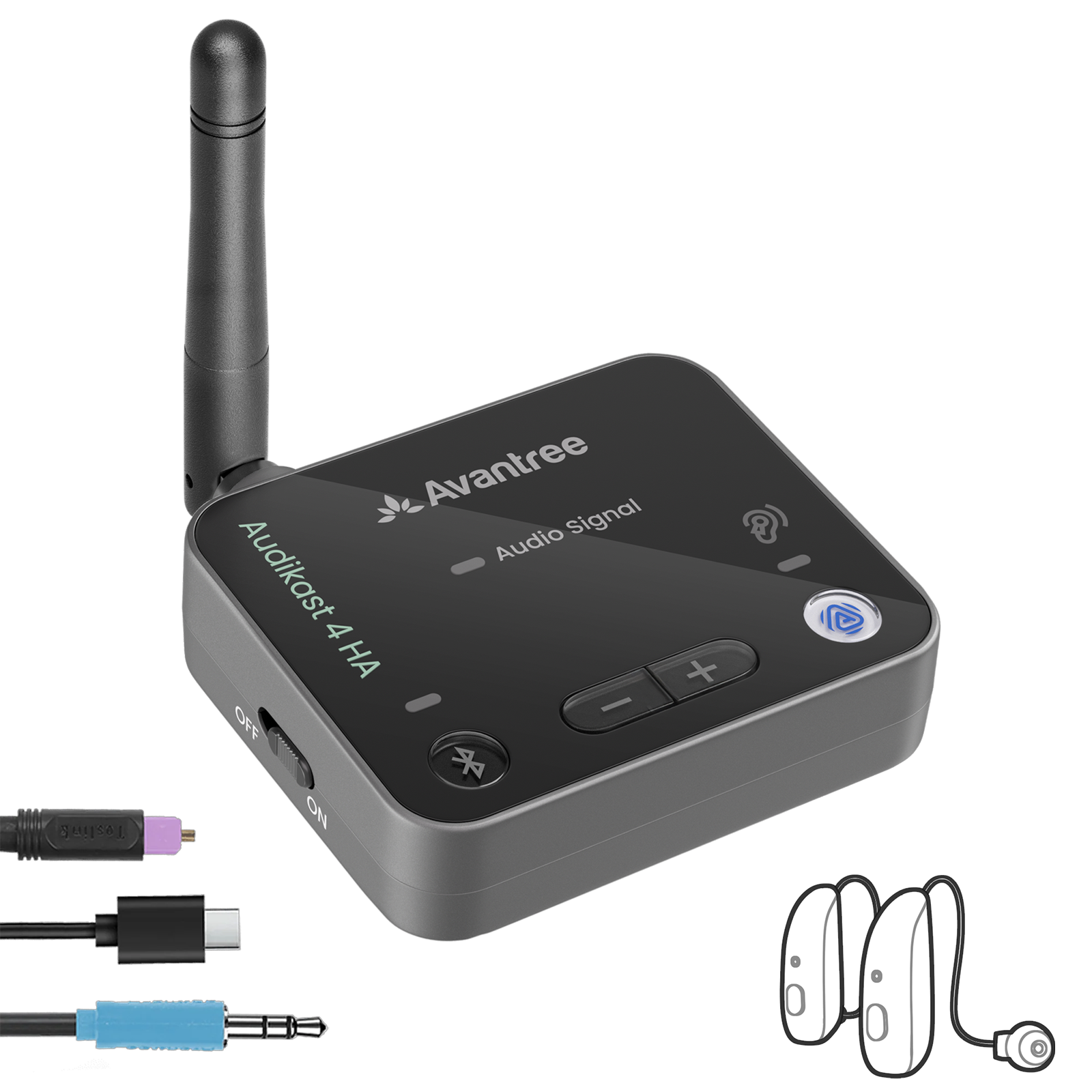 Chhatavan Tree Auracast Transmitter for Hearing Aids | Avantree Audikast 4HA