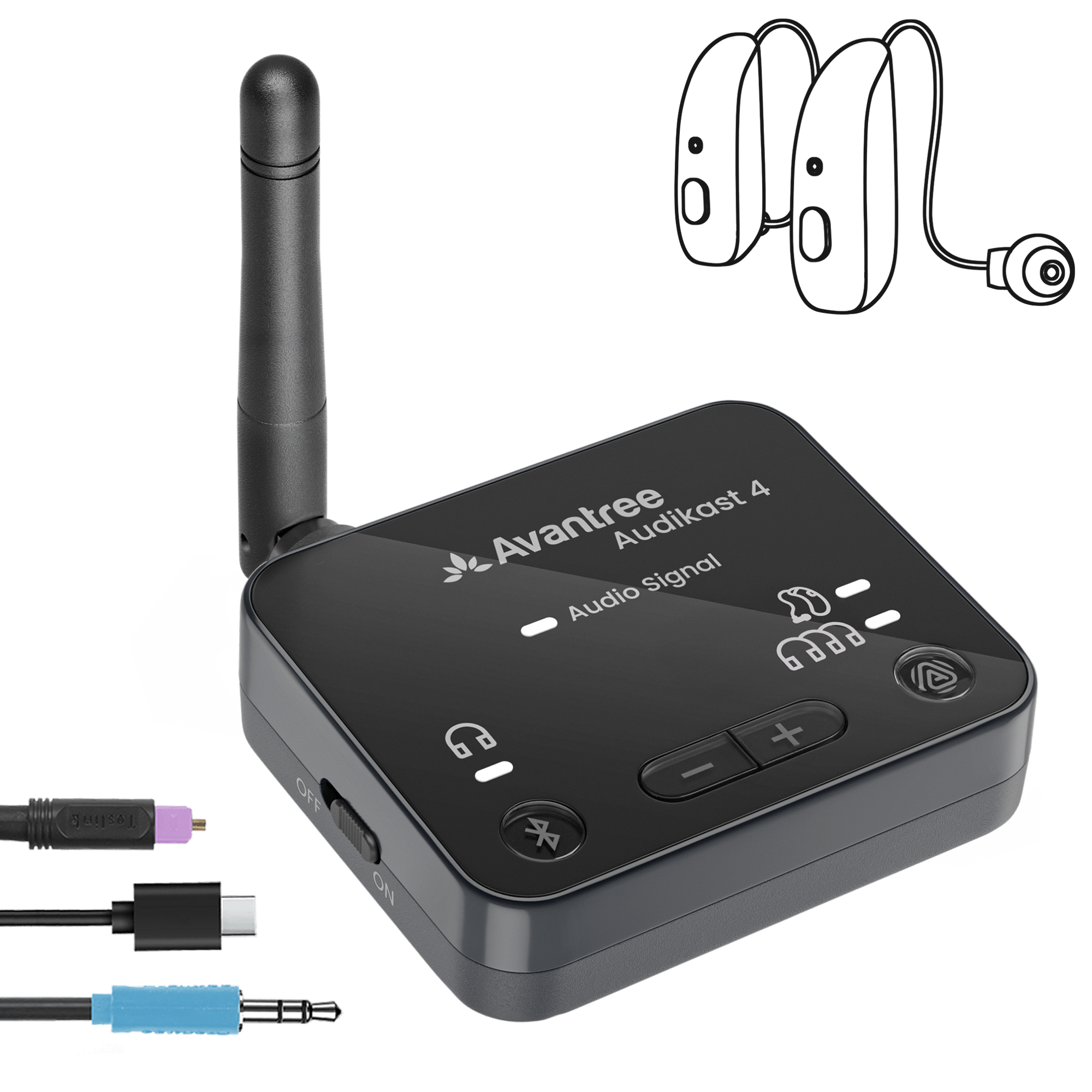Bluetooth LE Audio Auracast Transmitter for TV | Audikast 4 – Avantree