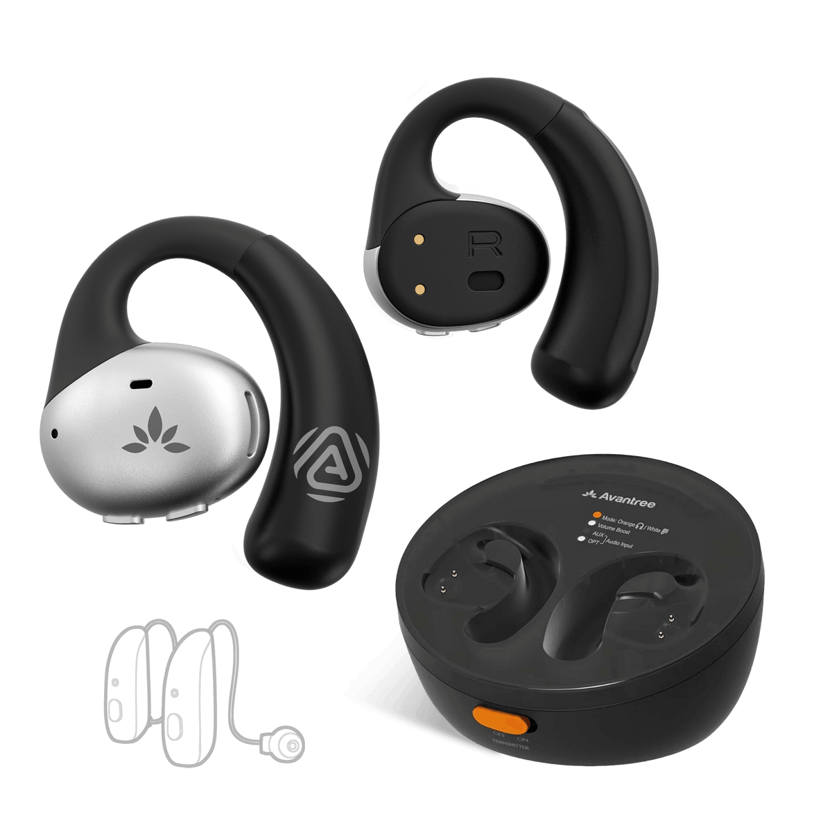 Medley Pebble 2 | Open-Ear Auracast TV Earbuds Set