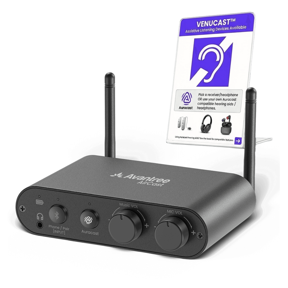 AirCast | Auracast Public Audio Transmitter for Venues
