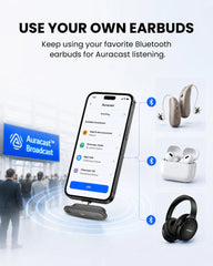 Aura C | Auracast Receiver for phones to receive broadcasts