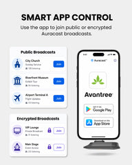 Aura C | Auracast Receiver for phones to receive broadcasts