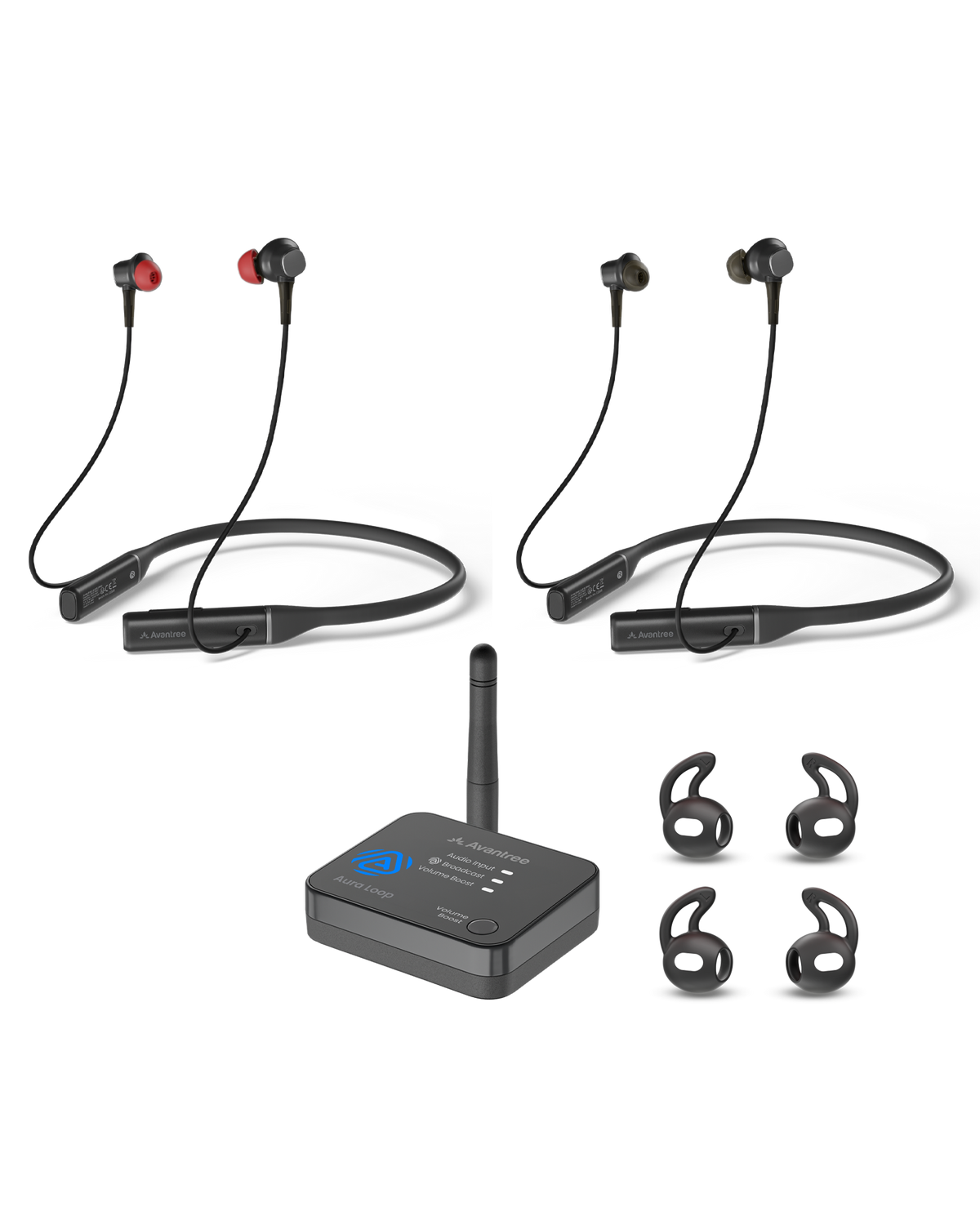 Aura Loop Dual | Auracast TV Earbuds 2 Pairs