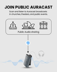 AuraClip | Auracast Receiver with Qualcomm BT 5.4