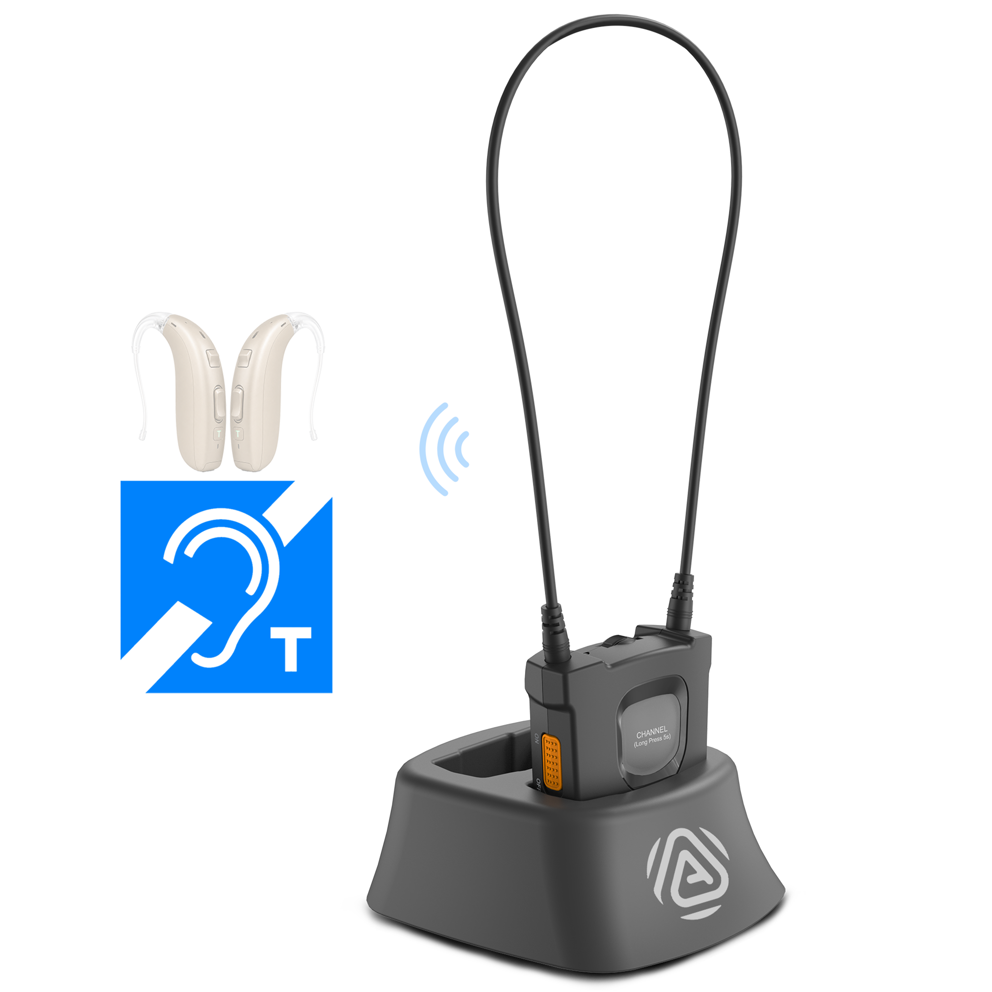 Avantree AuraCoil Auracast receiver with built-in T-coil neckloop