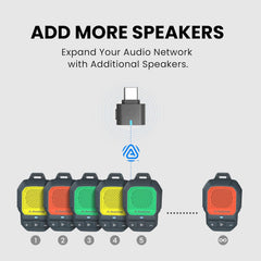 ShareCast (HomeBuddy) Clip-On Auracast Speaker Set, waterproof speakers , add speakers to expand the audio network.