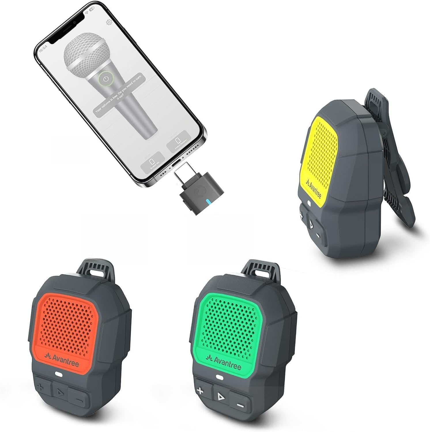 ShareCast (HomeBuddy) | Clip-On Auracast Speaker Set Waterproof Speakers for Any Group Activity