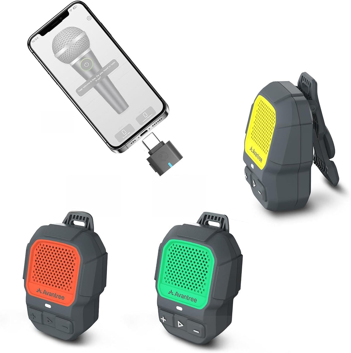 ShareCast (HomeBuddy) | Clip-On Auracast Speaker Set Waterproof Speakers for Any Group Activity
