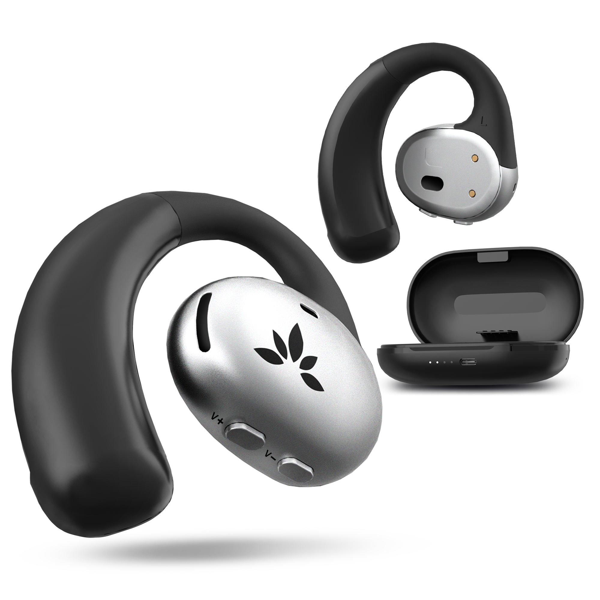 Pebble Aura: Earbuds w/ Charging Case