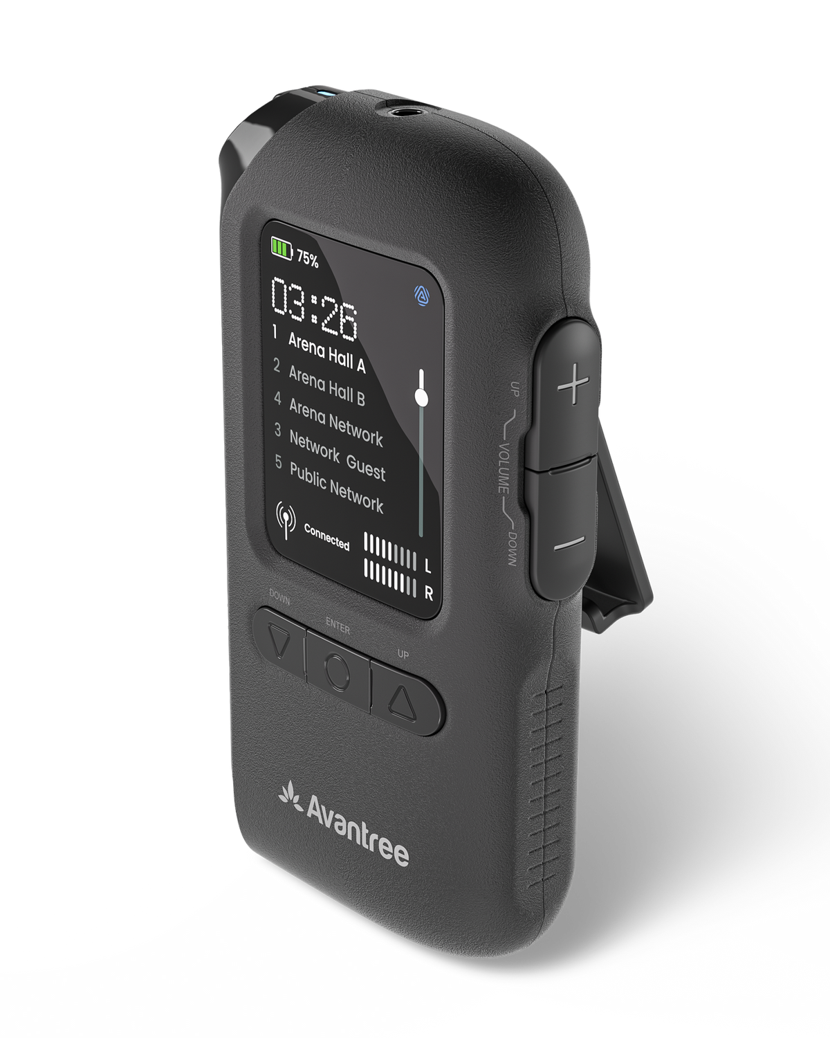 AuraClip View | Auracast Receiver with OLED Screen