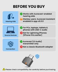 C82 Aura | USB Auracast Audio Transmitter Adapter