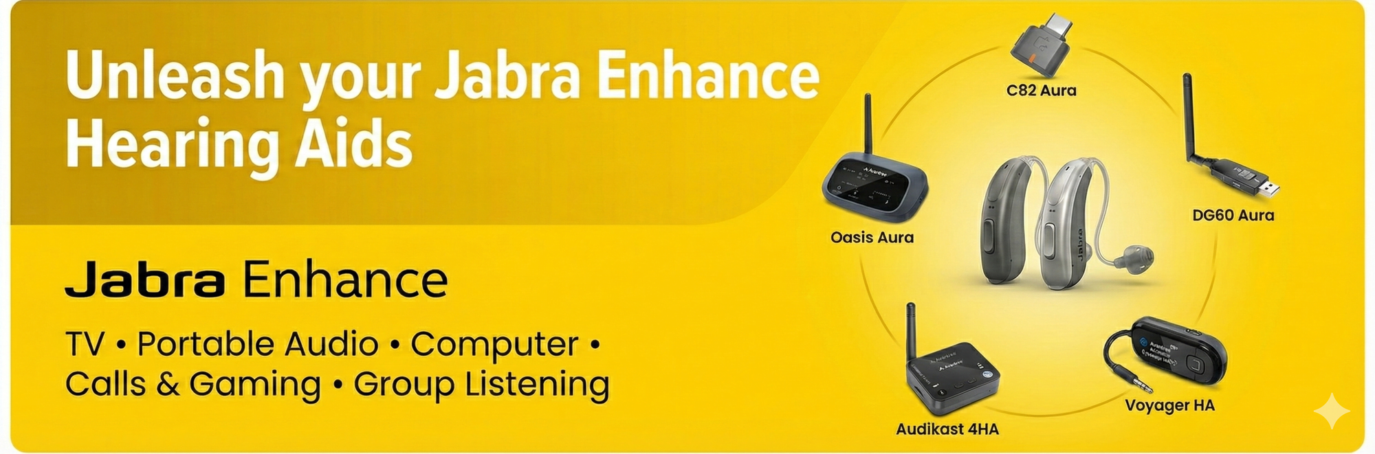 Jabra Enhance - Auracast Accessories for Hearing Aid Users