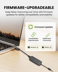 Avantree Relay supports firmware upgrades for improved compatibility and performance