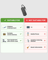 Avantree Relay airplane adapter suitability and supported audio devices