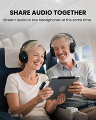 Avantree Relay shares airplane audio with two pairs of Bluetooth headphones