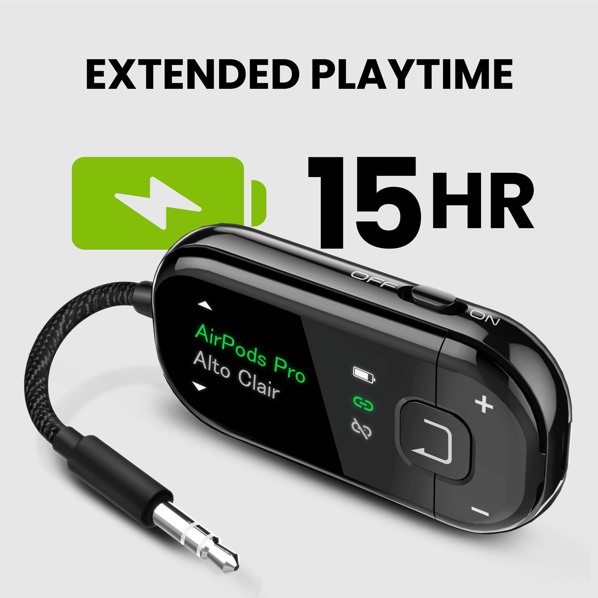 Adaptateur Bluetooth pour avion, PC, GYM, PS5 | SoundJet R2 Adaptateur Bluetooth pour avion, PC, GYM, PS5 | SoundJet R2