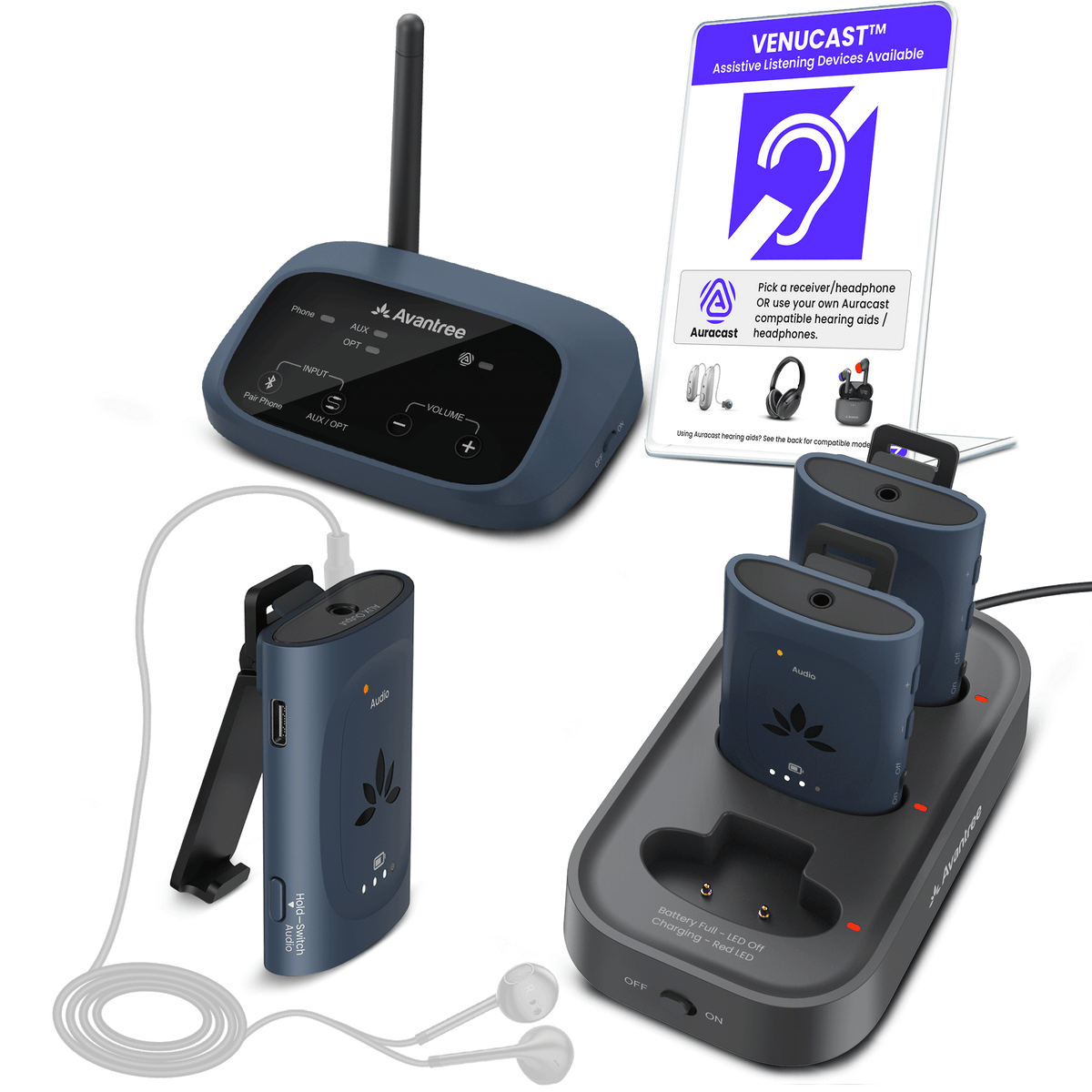 AuraPlex M3 | Auracast Assistive Listening Kit