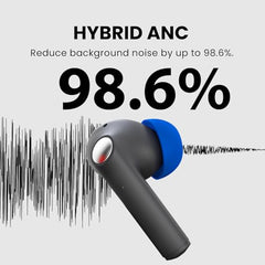 Infinity NC hybrid active noise cancelling earbuds reduce background noise