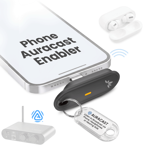 Aura C | Auracast Receiver for phones to receive broadcasts