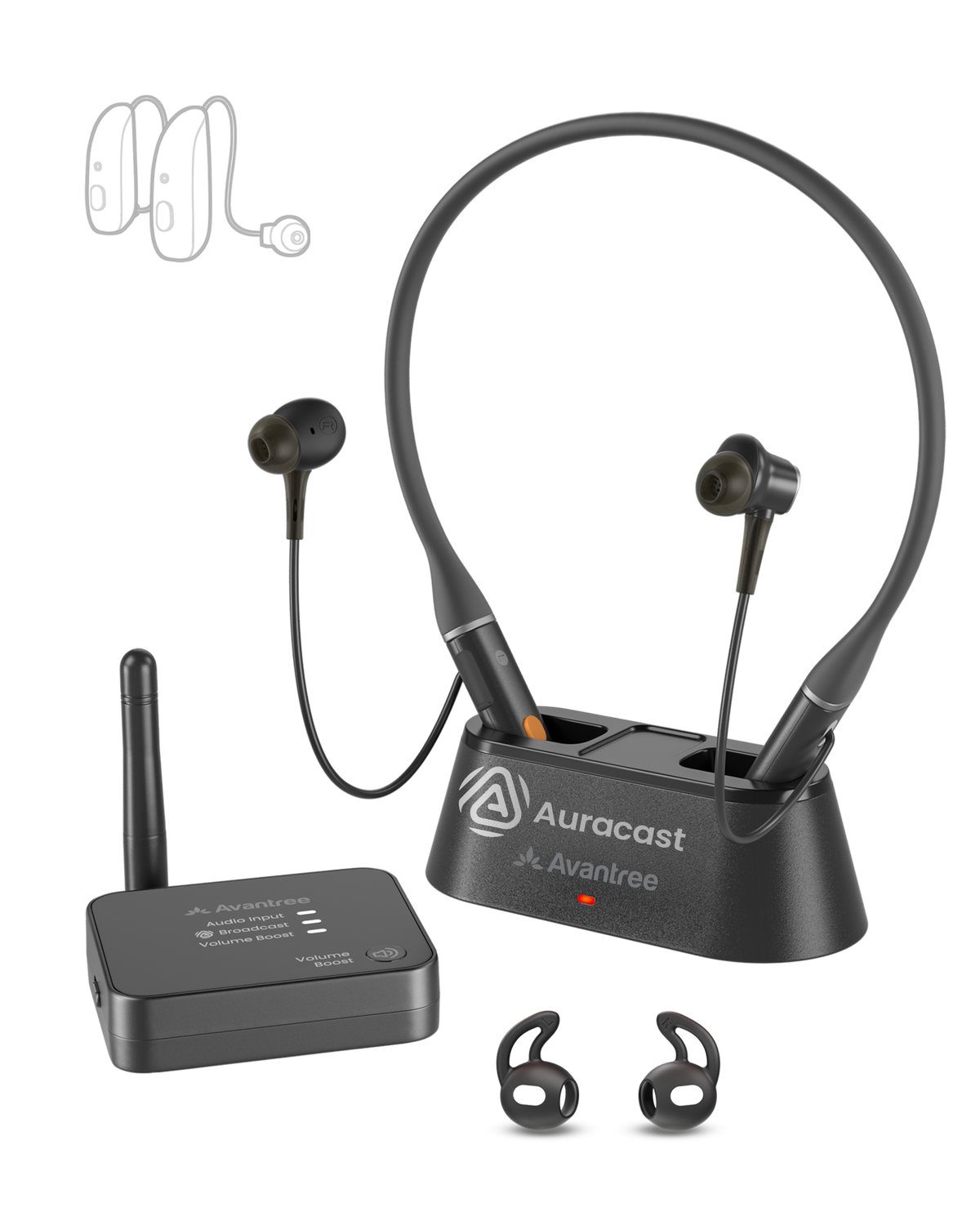 Aura Loop | Auracast TV Earbuds & Transmitter Set
