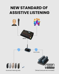 AuraPlex MX | Auracast Assistive Listening System 1 TX & 10 RX