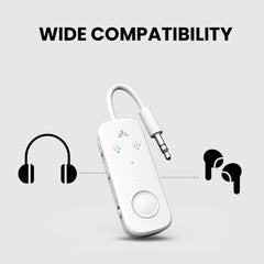 Avantree SoundJet R2 - Bluetooth 5.3-adapter voor vliegtuig en pc, ondersteuning voor Airpods (Pro) & Bluetooth-hoofdtelefoon, aptX Adaptive & Low Latency, draadloze audiozender voor vlucht Avantree SoundJet R2 - Bluetooth 5.3-adapter voor vliegtuig en pc, ondersteuning voor Airpods (Pro) & Bluetooth-hoofdtelefoon, aptX Adaptive & Low Latency, draadloze audiozender voor vlucht