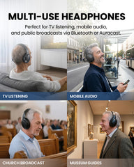 Duet Aura | Dual Auracast TV Headphones System