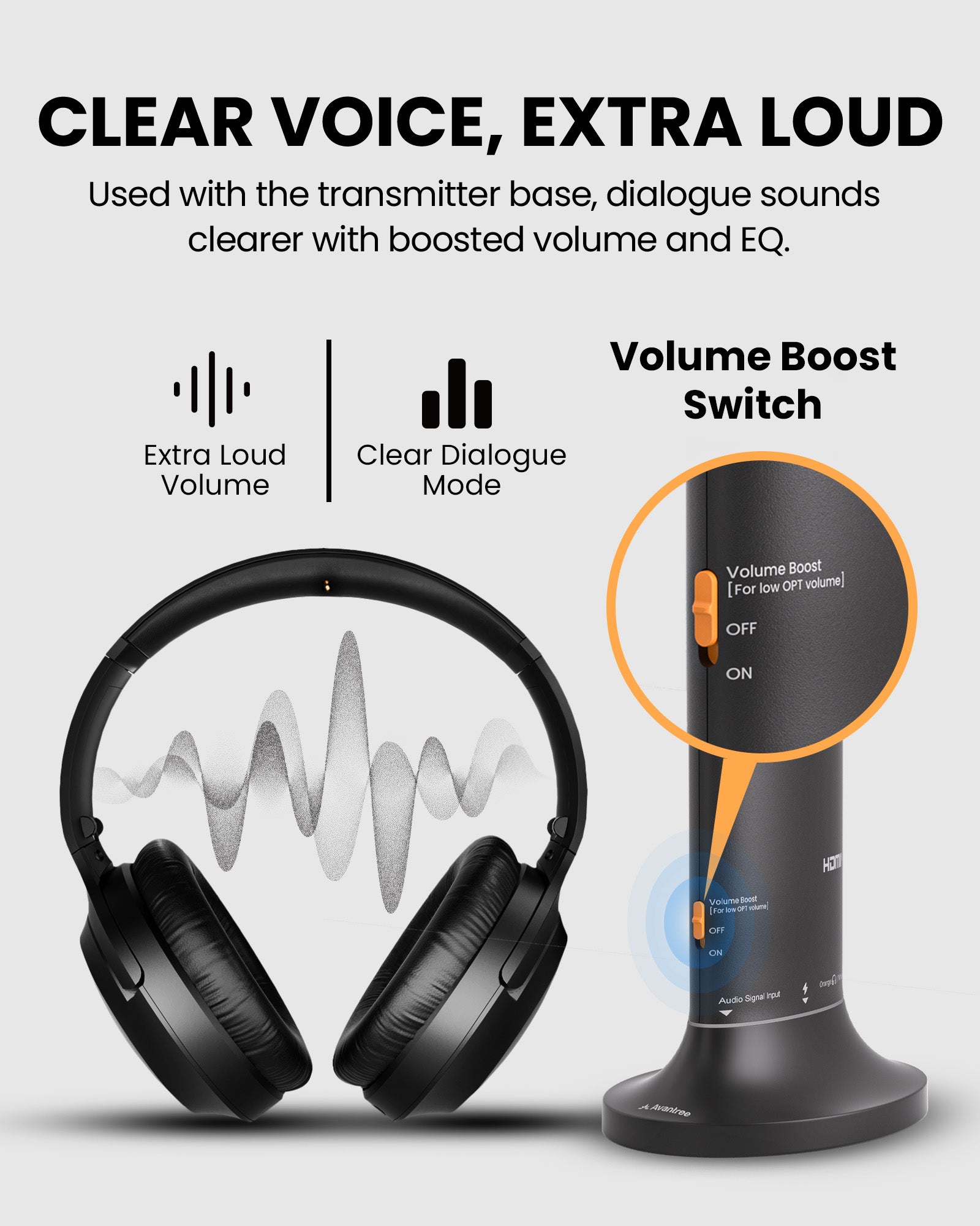 Duet Aura Clear Voice listening modes for TV dialogue