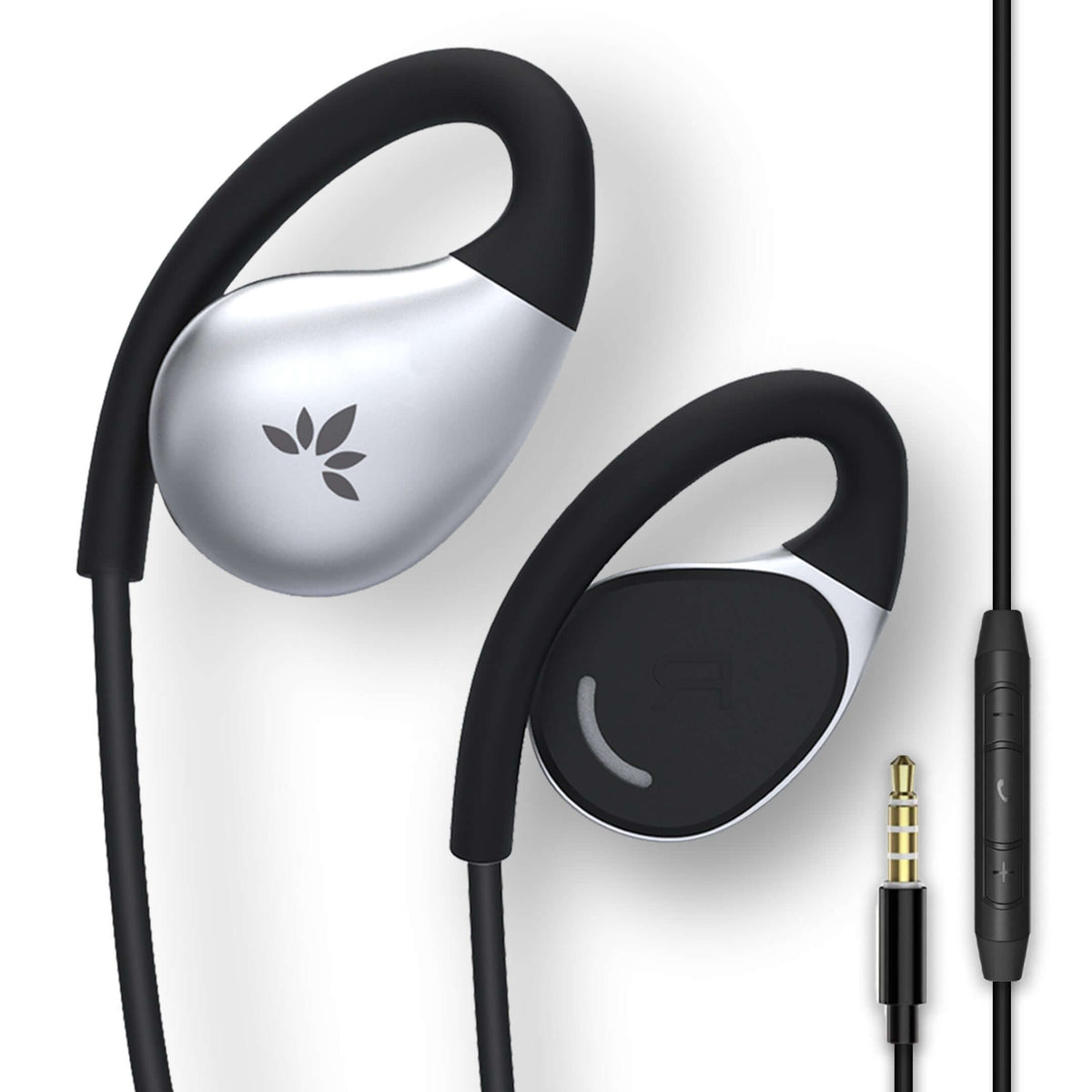 Resolve Wired Open-Ear Earbuds, compatible with 3.5mm aux smartphones, tablets, laptops, and other 3.5mm aux devices.