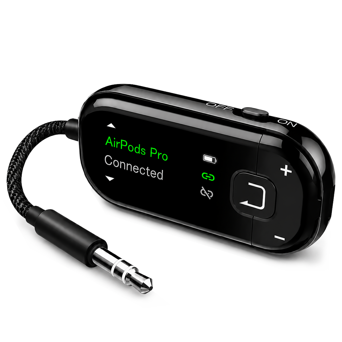 Voyager Bluetooth 5.4 Airplane Adapter with OLED Screen & Auracast