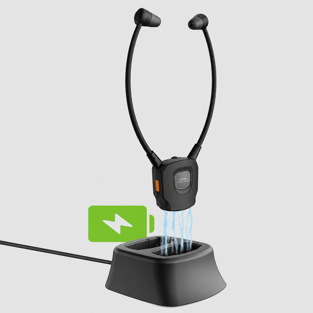 Place AuraBand in its powered charging dock
