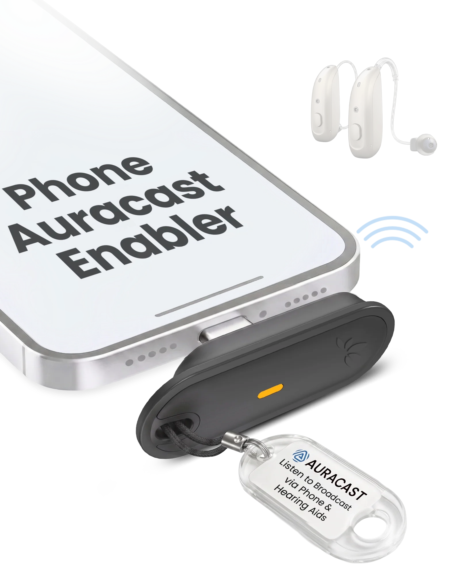 Aura C receiver for a phone