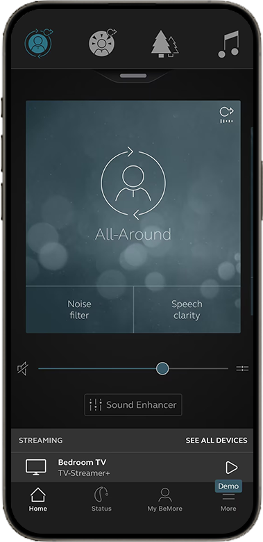 Danalogic app, step 2: Open the device list