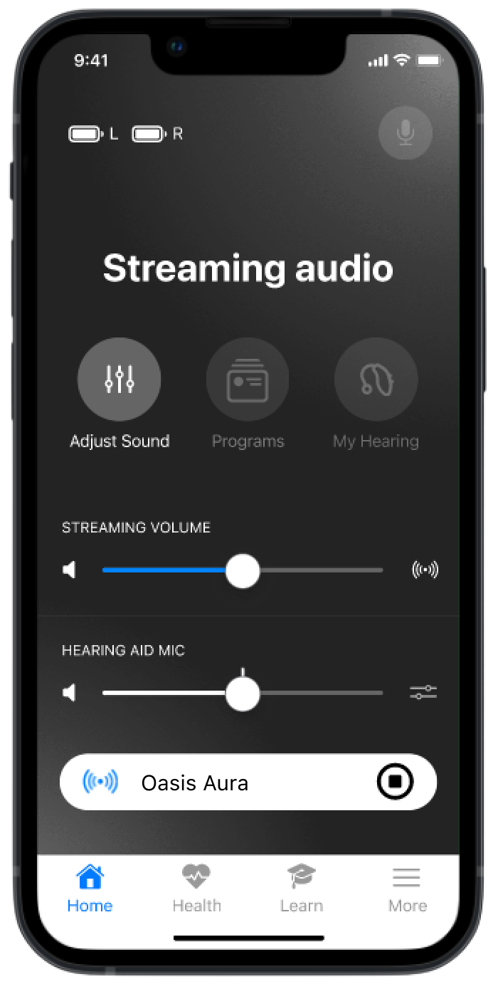 NuEar app, step 5: Adjust volume