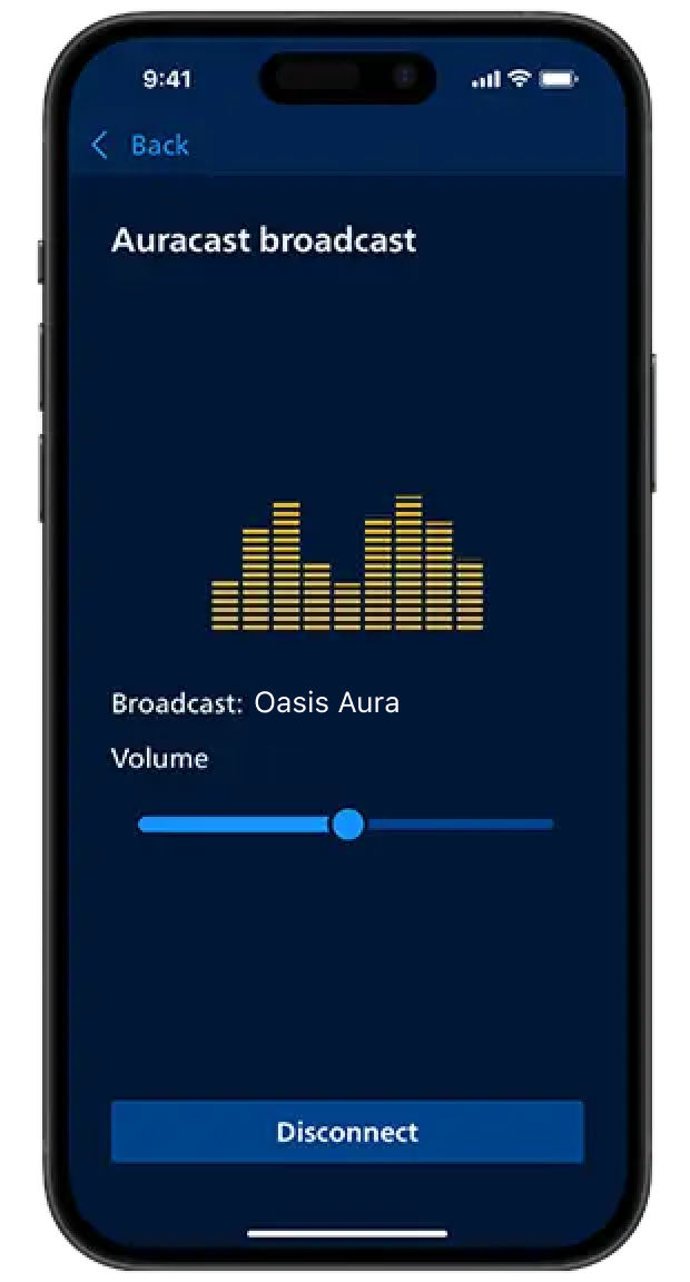 Philips app, step 5: Adjust volume