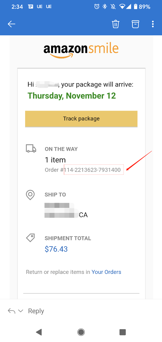 You can find the order number in the order confirmation email from Amazon after placing the order.