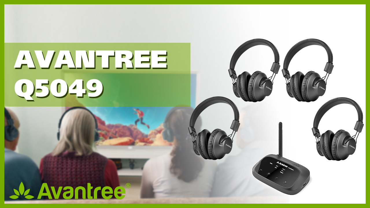 Avantree Quartet Multiple Headphones Wireless Set for Watching TV