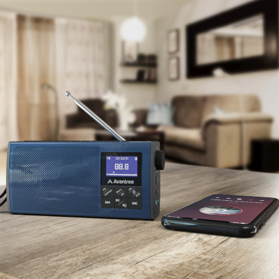 Avantree soundbyte plus sp860p bluetooth 5.0 fm radio speaker front view